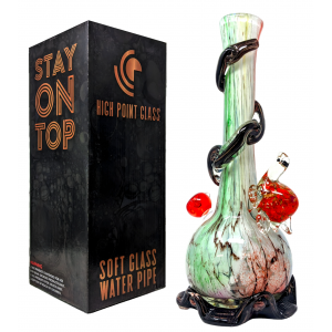 High Point Glass - 14" Meandering Surface Shell Master Piece Turtle Art Water Pipe - [MAHE-1425]